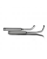 Exhaust System - 2-2 - 21 Inch Bull Nose - Stainless - XVS650 - 1997-2005