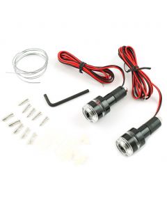 Turn Signal - LED - Bar End - 7/8 inch and 1 inch - Amber - Black or Silver - Pkg 2