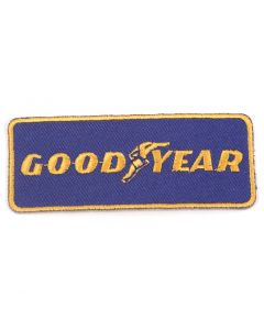 Patch - Goodyear - Rectangle - 3 inch x 1 inch - Blue - Gold