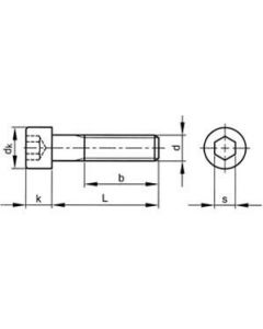 Bolt - Socket Head - Stainless - 6mm x 8mm to 130mm